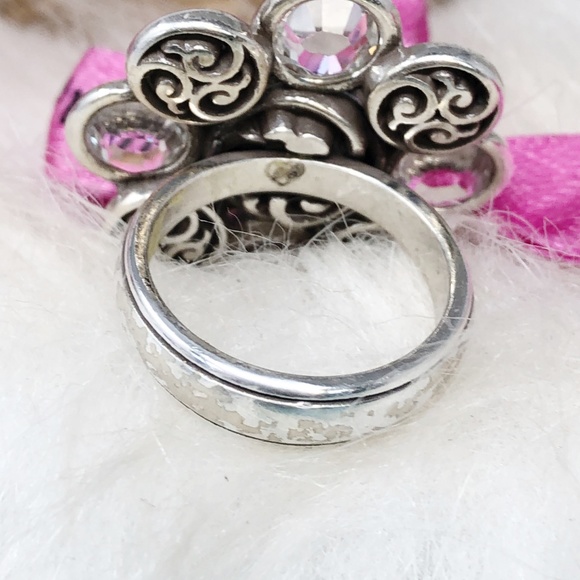 Brighton Statement Flower Crystal Ring Size 5.75 - Picture 4 of 7